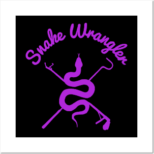 Snake Wrangler Purple Logo Posters and Art